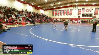 157 lbs Champ. Round 2 - Andrew Longoria, Rio Hondo vs Ayden Marshall, Modesto Junior College