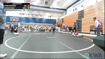 70-75 lbs Quarterfinal - Ayden Barnard, ARDMORE TAKEDOWN CLUB vs Maddox Burk, Division Bell Wrestling