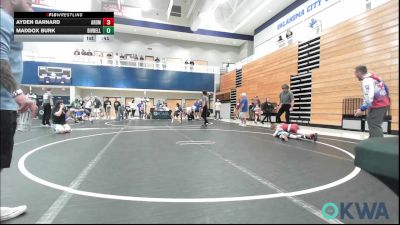 70-75 lbs Quarterfinal - Ayden Barnard, ARDMORE TAKEDOWN CLUB vs Maddox Burk, Division Bell Wrestling