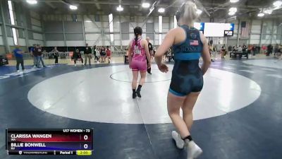 73 lbs Cons. Semi - Clarissa Wangen, WA vs Billie Bonwell, NV