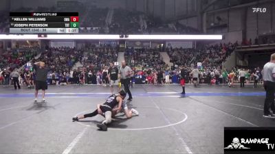 96 lbs Quarterfinal - Joseph Peterson, Topeka Blue Thunder vs Kellen Williams, DC Wrestling Acad