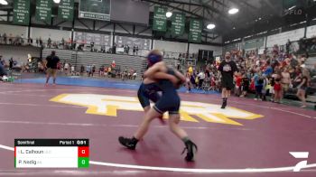 70-80 lbs Semifinal - Leonidas Calhoun, Petersburg Wrestling Club vs Phinehas Nadig, Alber Athletics