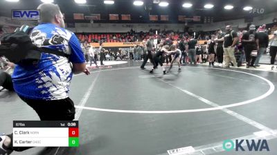 67 lbs Semifinal - Caroline Clark, Norman North vs Kingdyn Carter, Choctaw Ironman Youth Wrestling