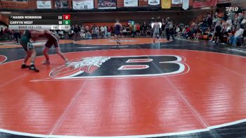 175 lbs Quarterfinal - Carvyn West, Wood River vs Hagen Robinson, Elko