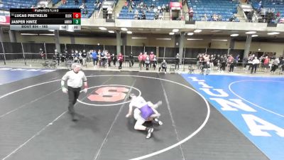 165 lbs Cons. Round 3 - Lucas Pretkelis, Unattached vs Jasper Hintz, Unattached