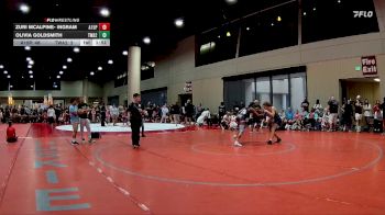 130 lbs Round 2 (4 Team) - Zuri Mcalpine- Ingram, AR-15 Pink vs Olivia Goldsmith, TWA#2