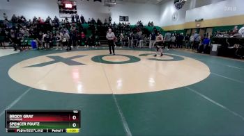 113 lbs 3rd Place Match - Spencer Foutz, Hickory vs Brody Gray, Tallwood