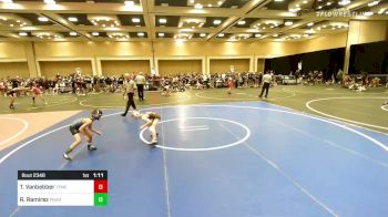 61 lbs Semifinal - Teagan Vanbebber, Temecula Valley HS vs Riley Ramirez, Pounders WC