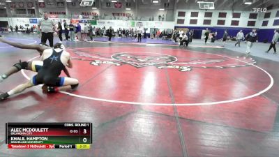 157 lbs Cons. Round 1 - Alec McDoulett, Oklahoma City vs Khalil Hampton, Graceland University
