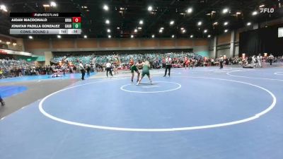 190 lbs Cons. Round 2 - Jonatan Padilla Gonzalez, Casa Grande vs Aidan MacDonald, Granite Bay