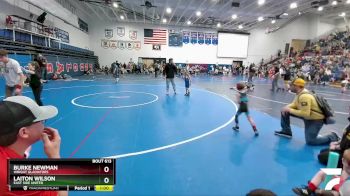 43 lbs Champ. Round 1 - Laiton Wilson, East Side United vs Burke Newman, Wright Gladiators