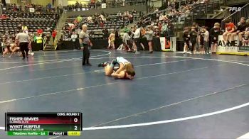 80 lbs Cons. Round 2 - Wyatt Hueftle, Bertrand Wrestling Club vs Fisher Graves, Clarinda Elite