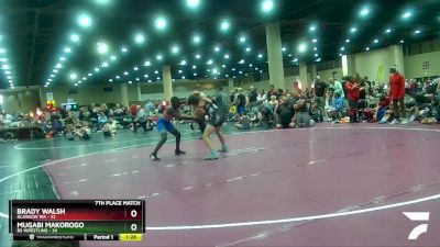 108 lbs Placement (16 Team) - Brady Walsh, Glasgow WA vs Mugabi Makorogo, BS Wrestling