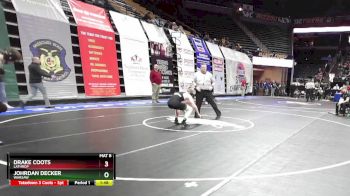 138 Class 1 lbs Champ. Round 1 - Drake Coots, Lathrop vs Johrdan Decker, Warsaw