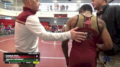 133 lbs Cons. Round 4 - Charlie Pavis, Worcester Polytechnic vs Trevor Cortright, Utica