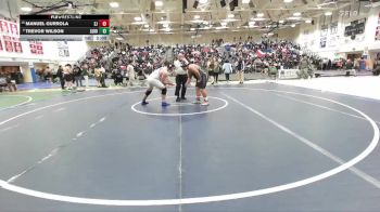 Boys 285 lbs Champ. Round 1 - Manuel Gurrola, San Jose Boys vs Trevor Wilson, Serra Boys