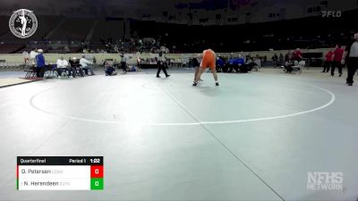 5A-285 lbs Quarterfinal - Nik Herendeen, GUTHRIE vs Deacon Peterson, COWETA