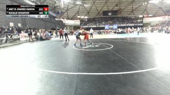 Girls 2A 190 lbs Champ. Round 1 - Natalie Wharton, Aberdeen (Girls) vs Amy D. Chavez Garcia, Orting (Girls)