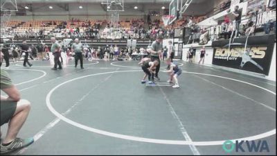 49 lbs Quarterfinal - Brooks Kilmer, Harrah Little League Wrestling vs Zuriel Rascon, Alpha Wrestling Academy
