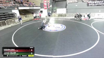 67 lbs Cons. Round 4 - Steven Cole, Vacaville Wrestling Club vs Lucas Collier, Mad Dawg Wrestling Club