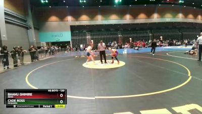 120 lbs Champ. Round 1 - Cade Ross, Mcqueen vs Bhanu Ghimire, Reno