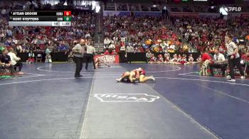 1A-150 lbs Cons. Round 4 - Aydan Groom, North Mahaska vs Kort Steffens, South Winneshiek