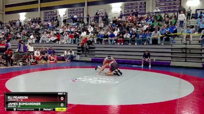 150 lbs Round 1 (16 Team) - Eli Pearson, LaFayette vs James Bumgardner, Bremen