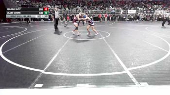 112 lbs Round Of 16 - Maggie Roy, Sparta Jr Bulldogs vs Lillie White, Rams WC