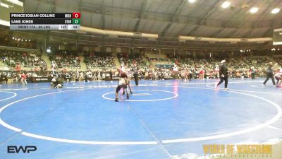 60 lbs Semifinal - Prince'Josiah Collins, Mighty Warriors Wrestling Academy vs Lane Jones, Storm Wrestling Center