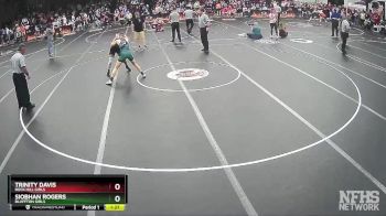 Girls 132 lbs Semifinal - Siobhan Rogers, Bluffton Girls vs Trinity Davis, Rock Hill Girls