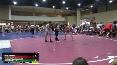 132 lbs Round 4 (6 Team) - Ben Green, Patriot WC Red vs Christopher Perez, Mississippi Kings