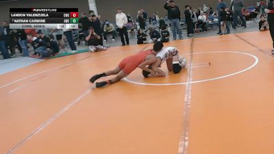 120 lbs Cons. Semis - Landon Valenzuela, Cardinal Wrestling Club vs Nathan Carmine, Amped Wrestling Club