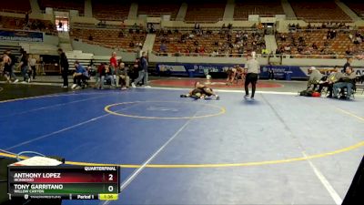 D2-126 lbs Quarterfinal - Tony Garritano, Willow Canyon vs Anthony Lopez, Ironwood