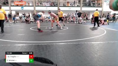 175-190 lbs Quarterfinal - Giulio Traglia, Wichita Wrestling Club vs Zakery Wrobel, Sturgeon Bay/Sevastopol