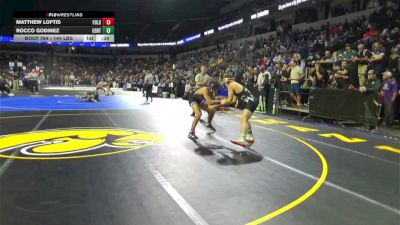 144 lbs Consi Of 16 #1 - Matthew Loftis, Folsom (SJ) vs Rocco Godinez, Centennial (Corona) (SS)