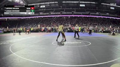 D1-215 lbs Quarterfinal - Logan Criteser, Dakota HS vs Artero Wilson, North Farmington HS