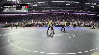 D1-215 lbs Quarterfinal - Logan Criteser, Dakota HS vs Artero Wilson, North Farmington HS