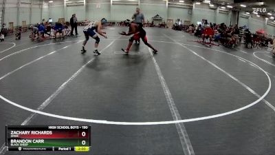 190 lbs Semifinal - Zachary Richards, SMWC vs Brandon Carr, Black Sheep