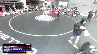 165 lbs Round 1 (16 Team) - Camden Williams, KCWA-FR vs Alexander Berkowitz, CMWA-FR