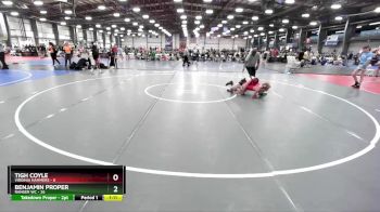96 lbs Rd# 5- 3:45pm Friday Final Pool - Tigh Coyle, Virginia Hammers vs Benjamin Proper, Ranger WC