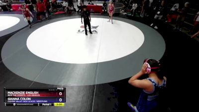 125 lbs Champ. Round 2 - Mackenzie English, Beat The Streets - Los Angeles vs Gianna Colon, Castro Valley High School Wrestling