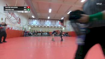 100 lbs Quarterfinal - Heaven Vail, West Grand vs Baylee Molzahn, Montezuma-Cortez