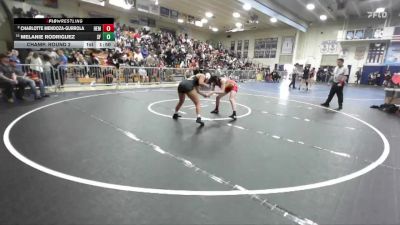 130 lbs Champ. Round 2 - Melanie Rodriguez, Santa Fe vs Charlotte Mendoza-Gurrola, Hemet