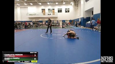 125 lbs Cons. Round 3 - Isabella Panfili, Steinert vs Charlotte Pierson, Upper Perkiomen