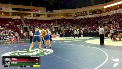 5A 285 lbs Quarterfinal - Mark Handy, La Cueva vs Josiah Baca, Los Lunas