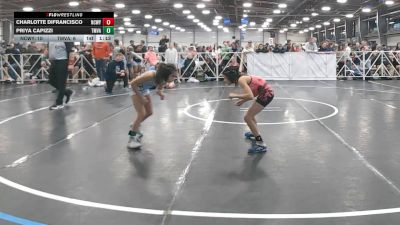 70 lbs Round 3 (12pm Friday) - Priya Capizzi, Team VA/USA vs Charlotte Difrancisco, NCWAY National Team