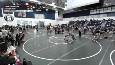 58 lbs Cons. Semi - Chance Figueroa, Threshold Wrestling Club vs Kassidy Tran, Reign WC