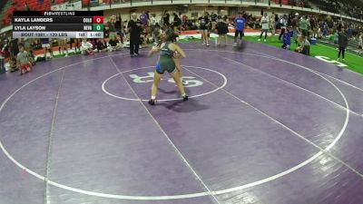 120 lbs Quarters - Kayla Landers, Colorado vs Lyla Layson, Nevada