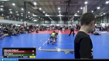 60 lbs Semis (4 Team) - WILLIAM FINDLAY, NORTH CAROLINA WRESTLING FACTORY - BLUE vs Rito Baca, GREAT BRIDGE WRESTLING CLUB