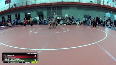 80 lbs Cons. Round 5 - Henry Antrobus, Contenders Wrestling Academy vs Kley Beer, Jet Wrestling Club